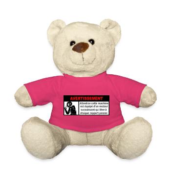 sctikers  - Nounours - rose - Devant