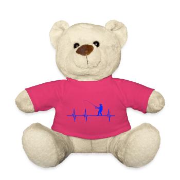 Canne à pêche Ekg Heartbeat Ecg - Nounours - rose - Devant