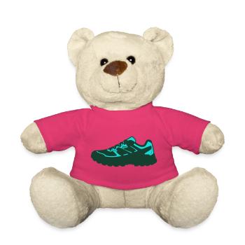 Sportlicher Sneaker Flat Icon - Teddy - Pink - Vorne