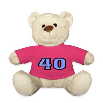 40. 40 ANS. 40e ANNIVERSAIRE. ANNIVERSAIRE 40 ANS. - Nounours - rose - Devant
