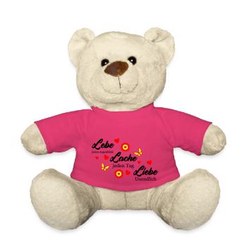 lebe lache liebe 002 - Teddy - Pink - Vorne
