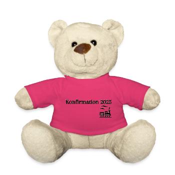 Konfirmation 2025 losfahrender Zug Reise - Teddy - Pink - Vorne