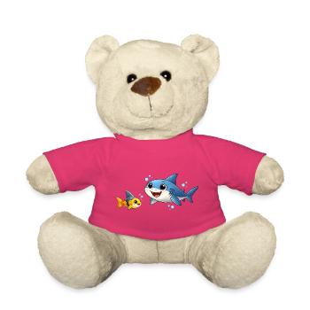 Baby Hai Freund Lustig Kinder Ozean Cartoon  - Teddy - Pink - Vorne