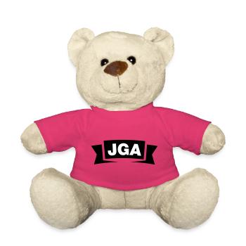 Bachelor Party Emblem / Logo - Teddy Bear - pink - Front