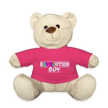 Graphique texte de la fierté arc-en-ciel de Revolution Boy - Nounours - rose - Devant