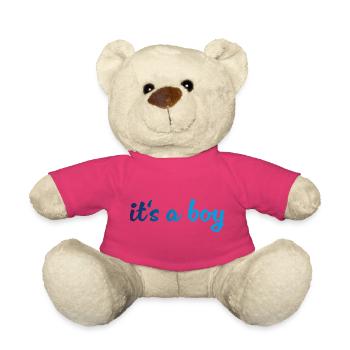 Its a Boy Gradient Blau - Teddy - Pink - Vorne