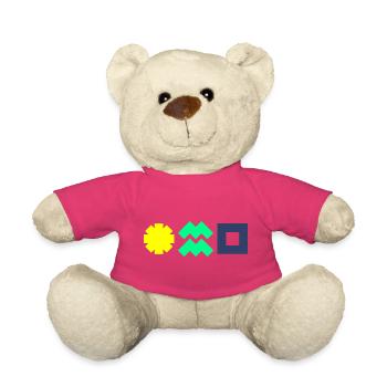 Solar power makes you independent and protects the climate! - Teddy Bear - pink - Front