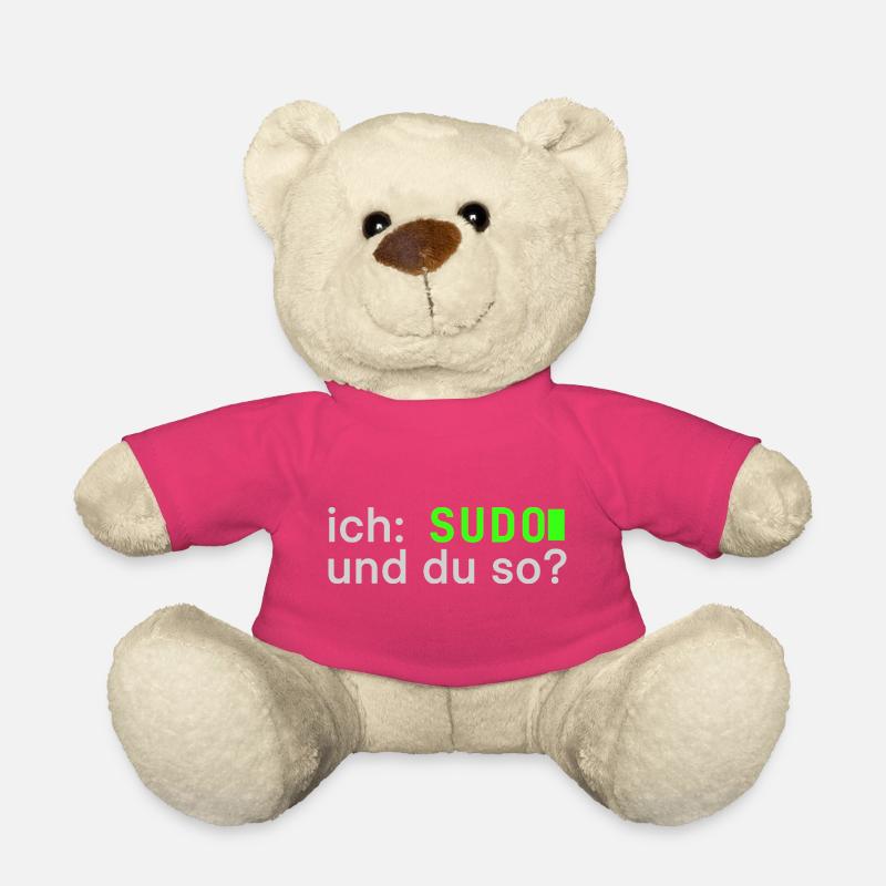 ich: SUDO und du so? Linux Spruch - Programmierer - Teddy - Pink