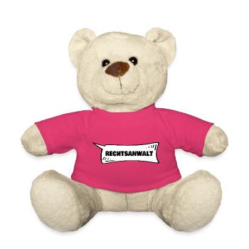 Azubi Rechtsanwalt - Teddy - Pink - Vorne