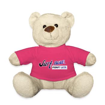 Surf now. Prompt later. Retro Design - Teddy - Pink - Vorne