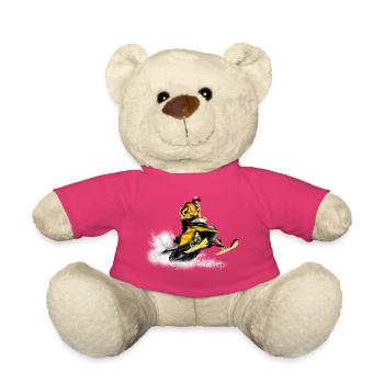 snowmobile racing - Nounours - rose - Devant