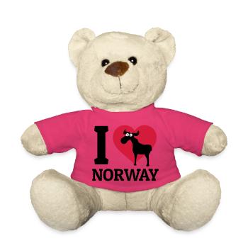 I love Norway - Nounours - rose - Devant