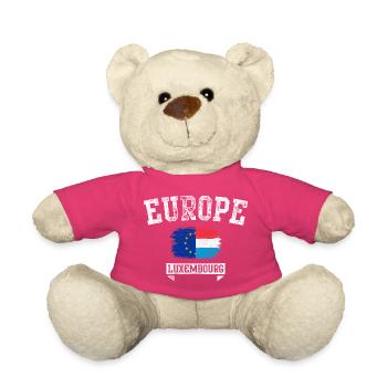 Europe Luxembourg Brush Flag Tee - Teddy - Pink - Vorne