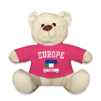 Europa Italien Pinsel Flagge - Teddy - Pink - Vorne