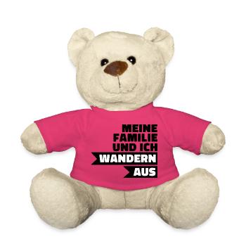 Wandern Aus – Großbuchstaben Kontrast - Teddy - Pink - Vorne