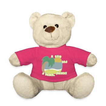 Sun and Beach - Teddy Bear - pink - Front
