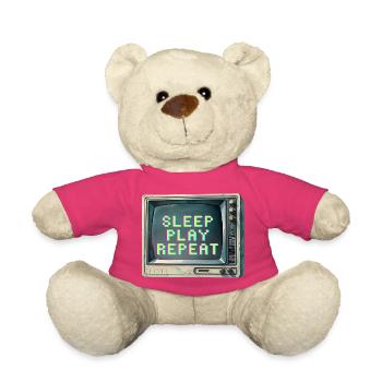Retro-Gaming-inspiriertes TV-Design - Teddy - Pink - Vorne