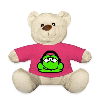 Frosch Gamer Headset Nerd zocken Kopfhörer Spielen - Teddy - Pink - Vorne