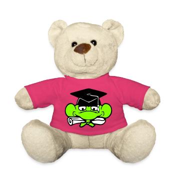 grenouille diplôme d’études secondaires réussi collège mignon - Nounours - rose - Devant