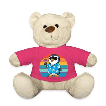 Retro Pinguine Sonnenbrille Cooler Pinguin - Teddy - Pink - Vorne