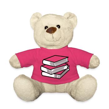 Pile de livres - Nounours - rose - Devant