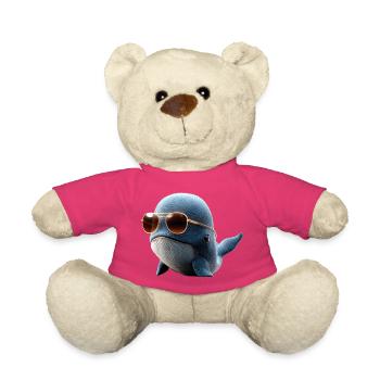 Baleine bleue Baleine Baleines bleues Baleines Chant Baleine Plongeur Baleines Océan - Nounours - rose - Devant