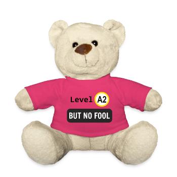 Sprachniveau A2, aber kein Narr - Teddy - Pink - Vorne