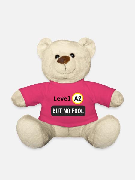 Language level A2, but no fool - Teddybjørn - pink