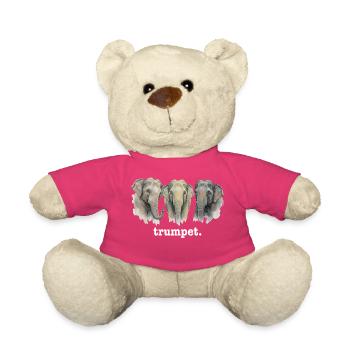 Elefantentrompete Lustige Elefantenliebhaber-Tromp - Teddy - Pink - Vorne