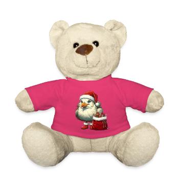 Noël - Mouette en tenue de Noël - Nounours - rose - Devant