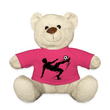 Fallrückzieher Fussball Silhouette - Teddy - Pink - Vorne
