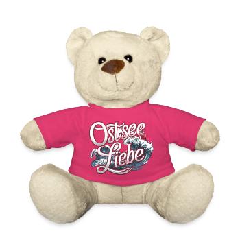  Ostsee Liebe Maritimes Motiv Mit Leuchtturm Und - Teddy - Pink - Vorne