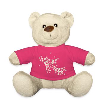 Holunderblüten Botanisches Blumenmotiv   - Teddy - Pink - Vorne