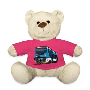 Train RegioSpider CD 841 – Linienzeichnung - Teddy - Pink - Vorne
