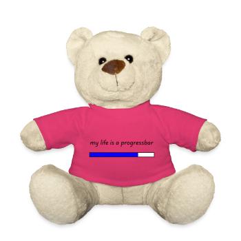 Ma vie est une barre de progression - Nounours - rose - Devant