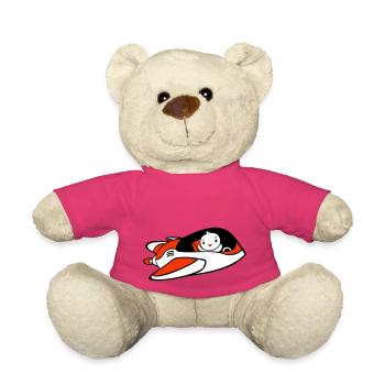 Canard vaisseau spatial Pilote Espace Science fiction Cool - Nounours - rose - Devant