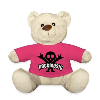 rock music heavy metal - Nounours - rose - Devant