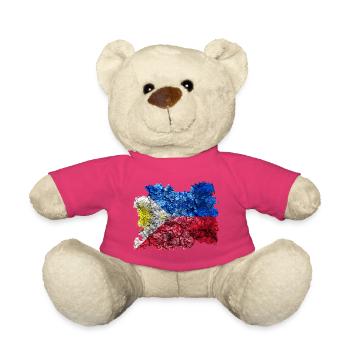 Philippines vintage flag - Teddy Bear - pink - Front