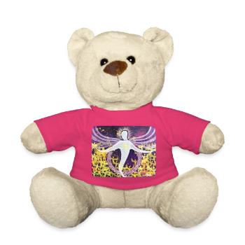 Porte des étoiles des anges - Sonja Ariel von Staden - Nounours - rose - Devant