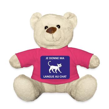 Ich gebe der Katze meine Zunge - Teddy - Pink - Vorne