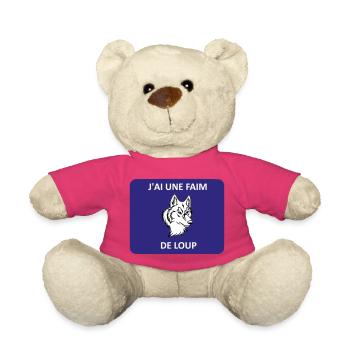 Ich bin hungrig wie ein Wolf - Teddy - Pink - Vorne