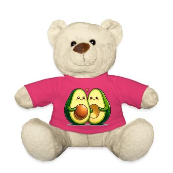 Avocado Couple - Teddy Bear - pink - Front