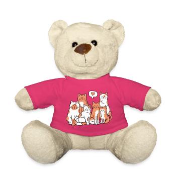 Katzen Katzenliebhaber - Teddy - Pink - Vorne