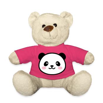 Visage de Panda Kawaii - Nounours - rose - Devant