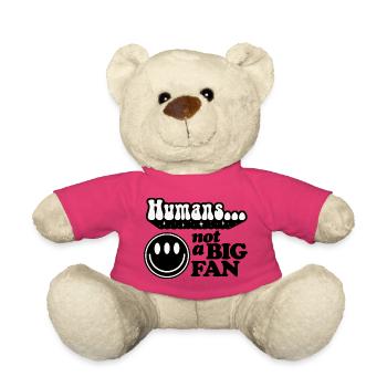 Humans Smile Retro Design - Teddy Bear - pink - Front