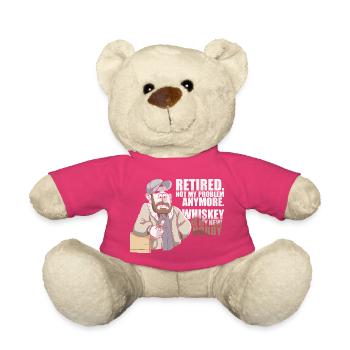 Whiskey Spruch Whiskeytrinker Whiskeyliebhaber - Teddy - Pink - Vorne