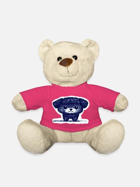 Winziges Hündchen (Blau) - Teddy - Pink