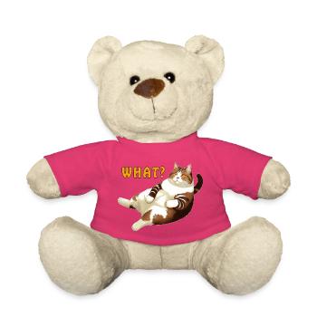 LA GRAISSE DE CHAT RÉSIDE DANS CE QU’EST LA GRAISSE DE CHAT - Nounours - rose - Devant