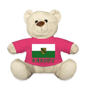 Saxony emblem flag design - Teddy Bear - pink - Front