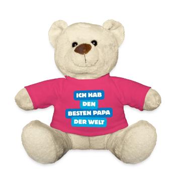 Bester Papa der Welt – Familien Shirt  - Teddy - Pink - Vorne